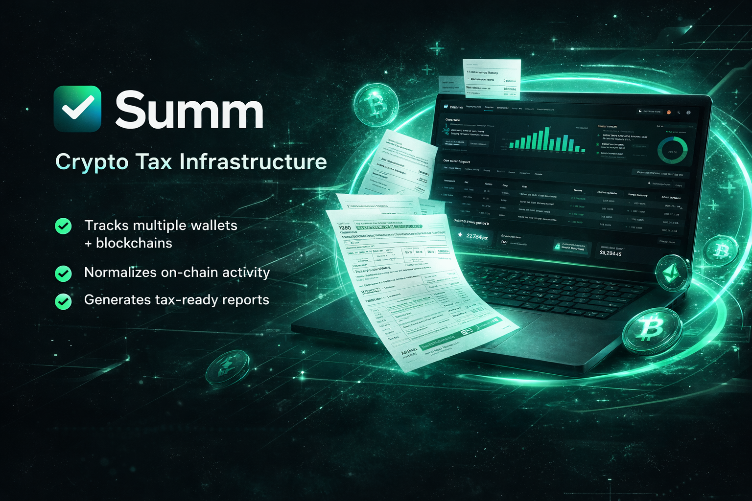 Summ crypto tax dashboard